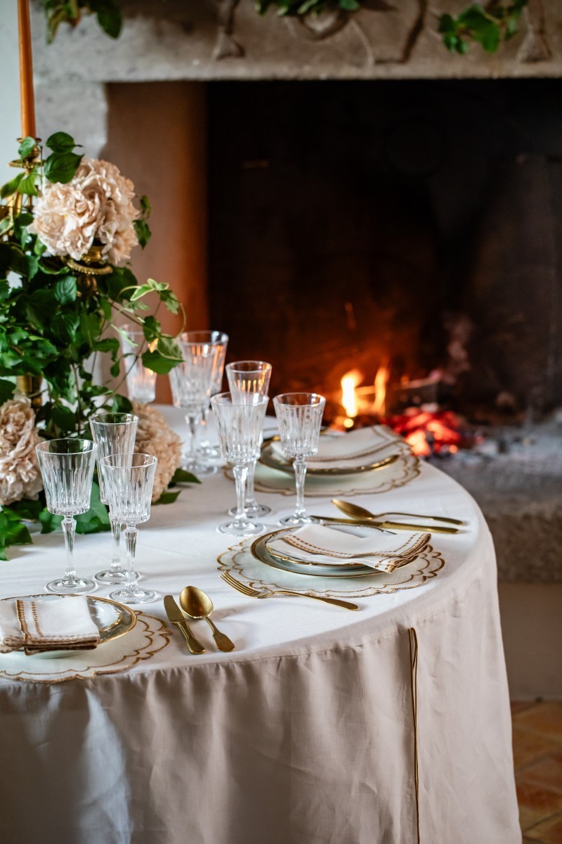 Set de table Letizia en lin enduit