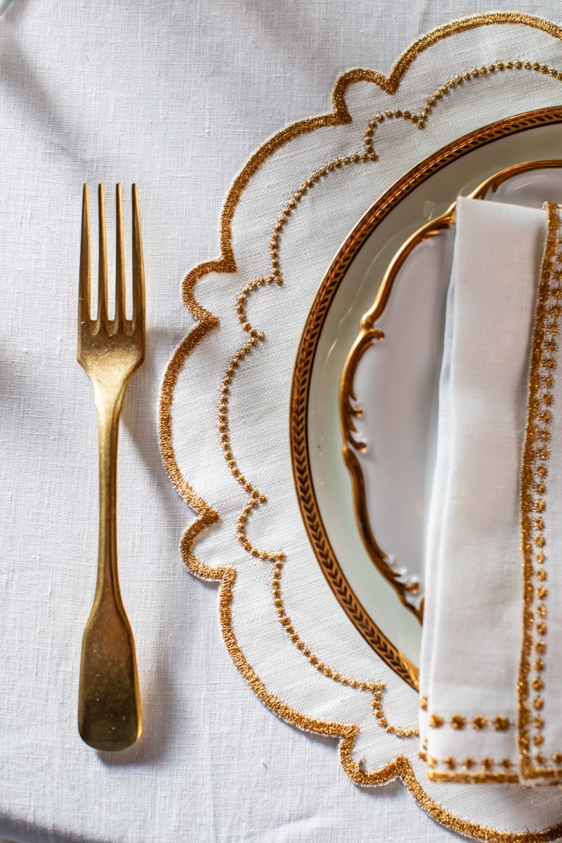 Set de table Letizia en lin enduit
