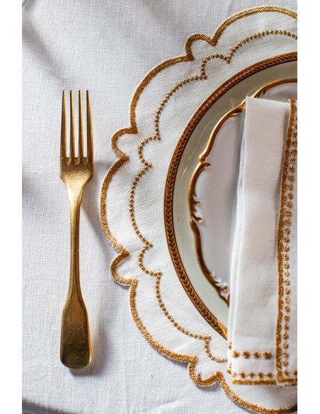 Set de table Letizia en lin enduit