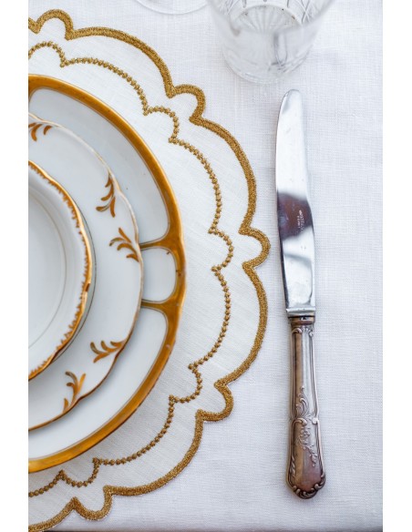 Set de table Letizia en lin enduit