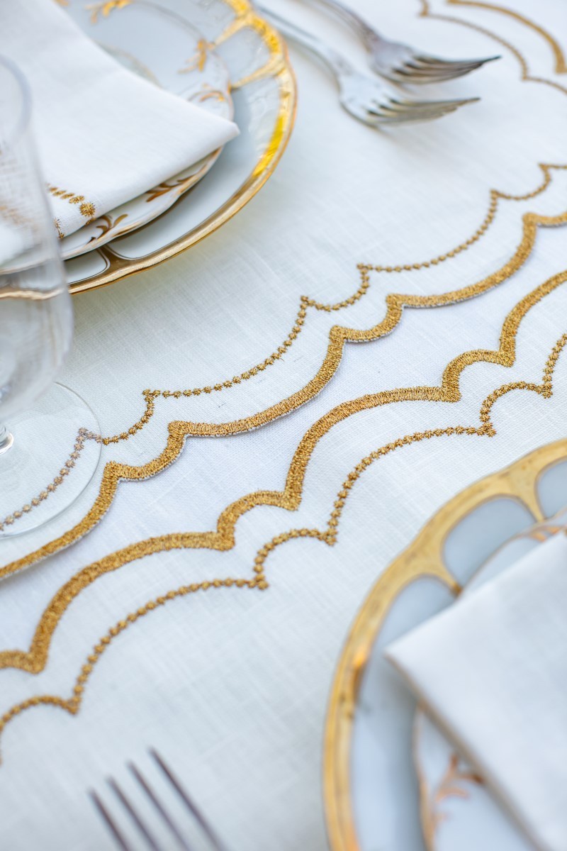 Set de table Letizia en lin enduit