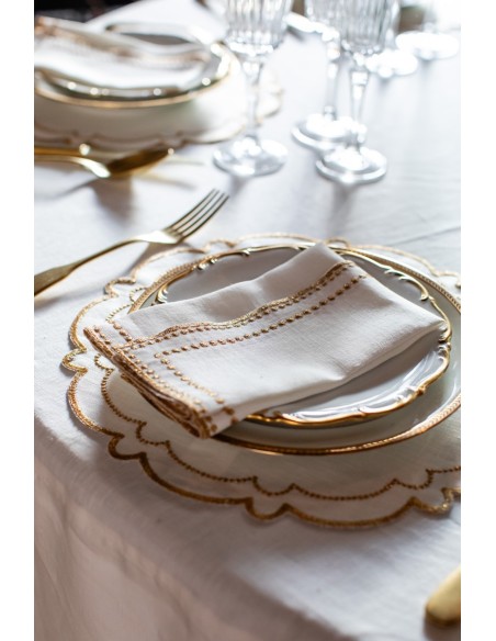 Set de table Letizia en lin enduit