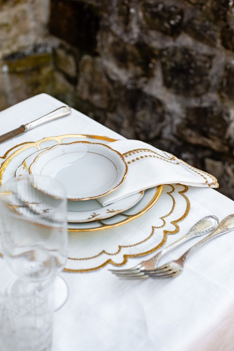 Set de table Letizia en lin enduit