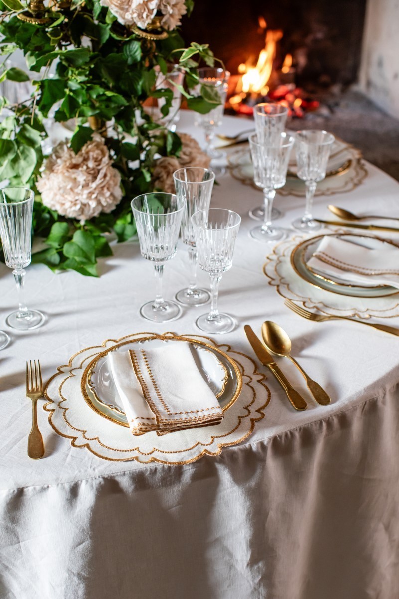 Set de table Letizia en lin enduit
