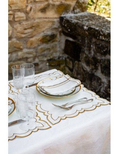 Set de table Letizia en lin enduit