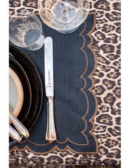 Set de table Letizia en lin enduit