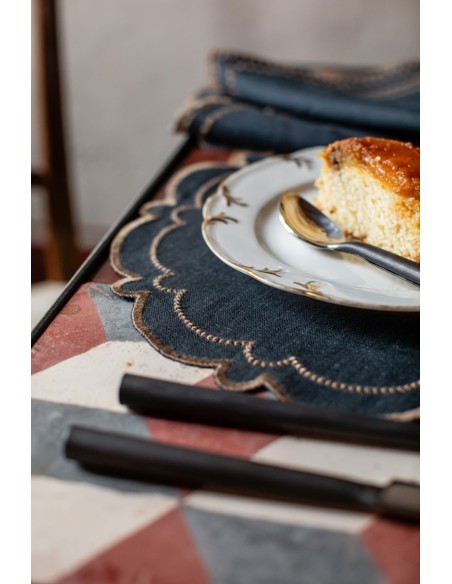 Set de table Letizia en lin enduit