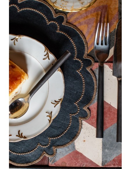 Set de table Letizia en lin enduit