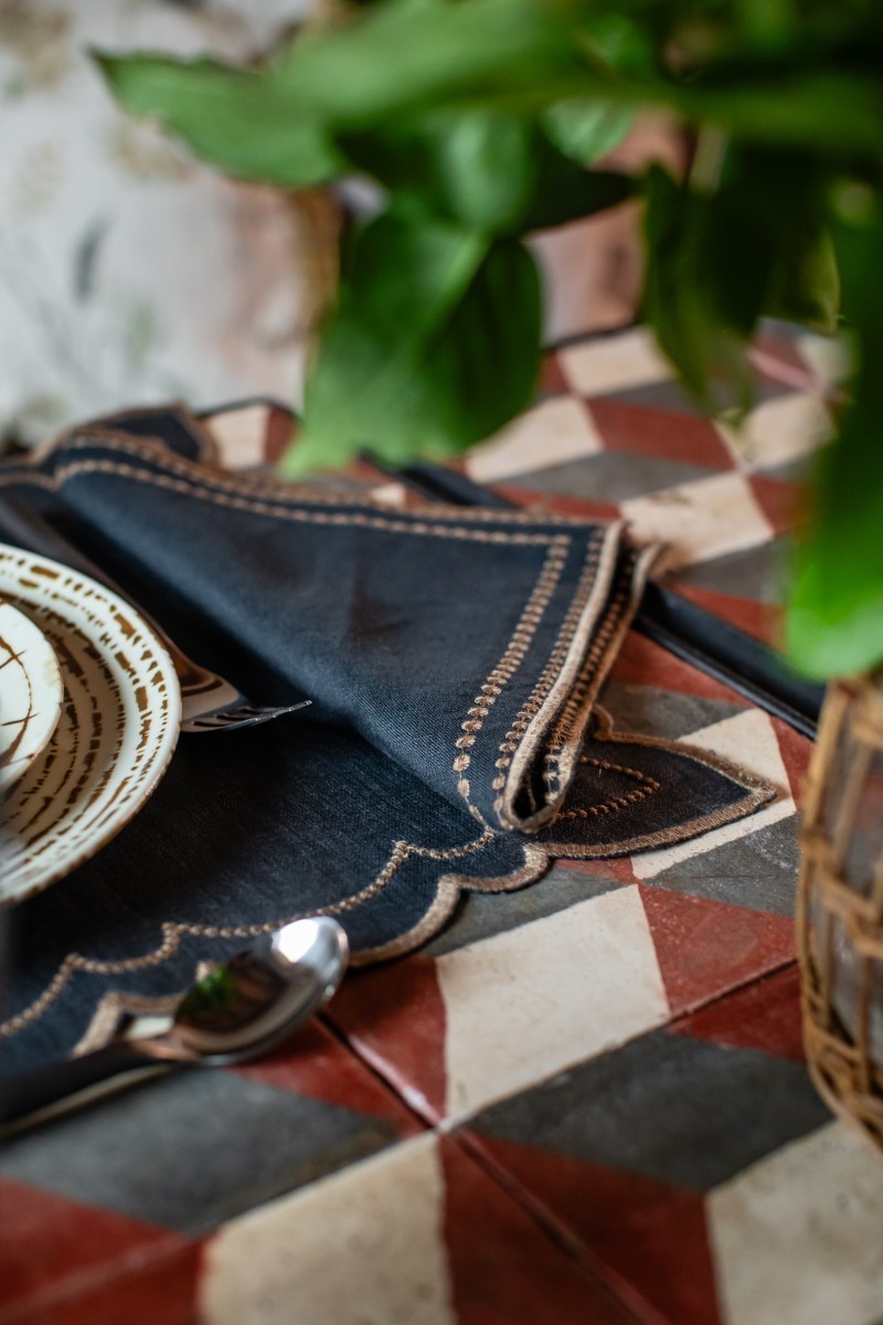 Set de table Letizia en lin enduit