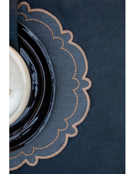 Set de table Letizia en lin enduit