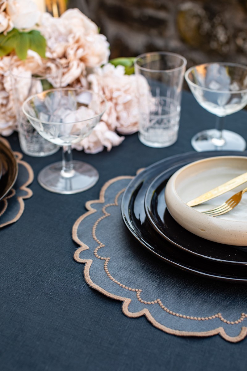 Set de table Letizia en lin enduit