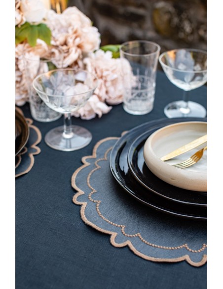 Set de table Letizia en lin enduit