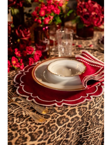 Set de table Letizia en lin enduit