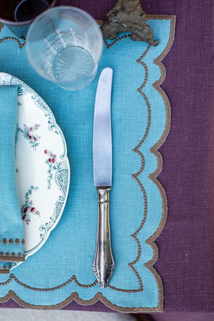 Set de table Letizia en lin enduit 2
