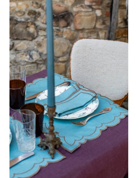 Set de table Letizia en lin enduit