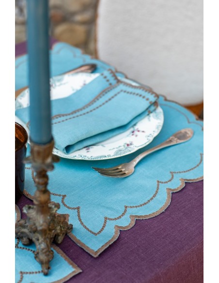 Set de table Letizia en lin enduit