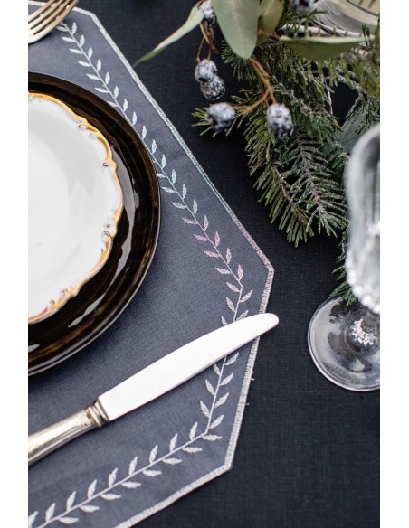 Set de table Lauro en lin enduit