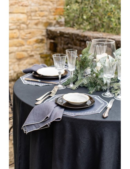 Set de table Lauro en lin enduit