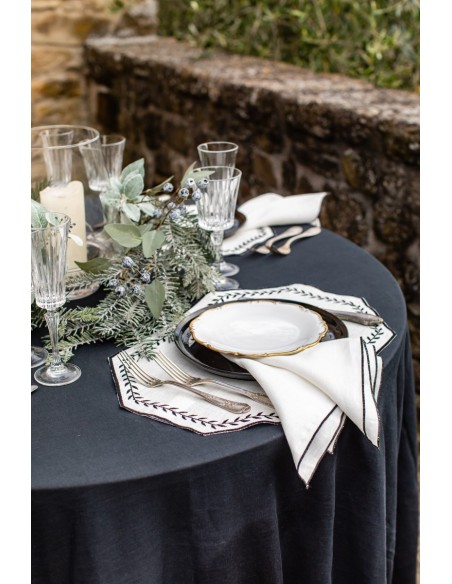 Set de table Lauro en lin enduit