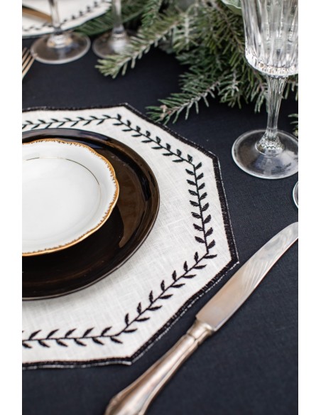 Set de table Lauro en lin enduit