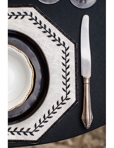 Set de table Lauro en lin enduit