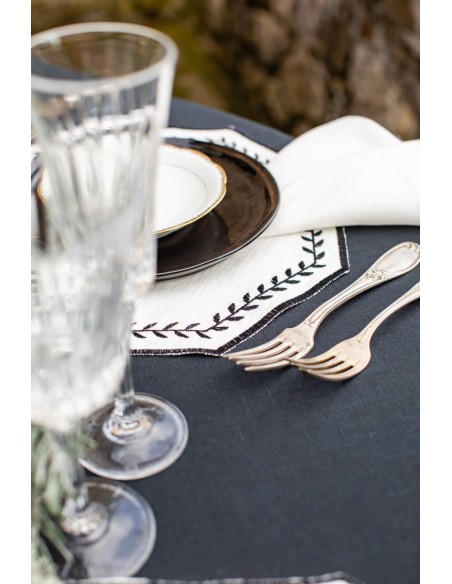 Set de table Lauro en lin enduit