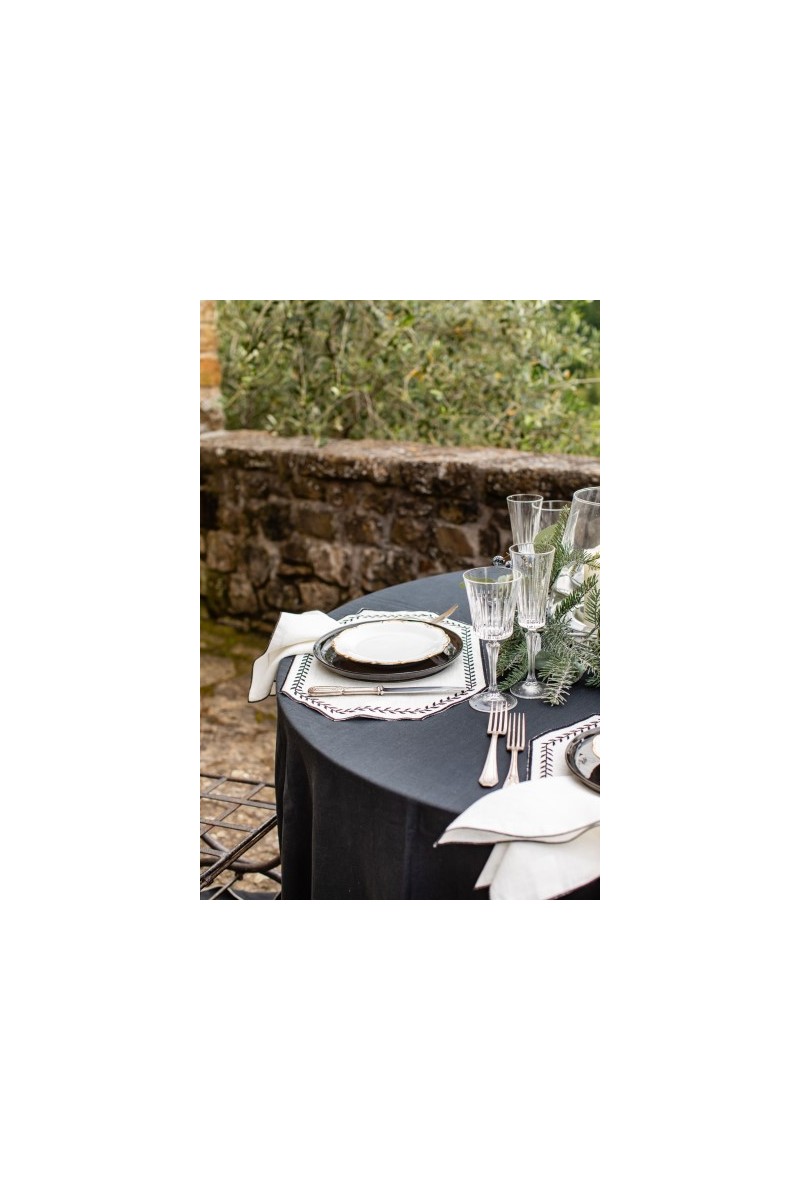 Set de table Lauro en lin enduit