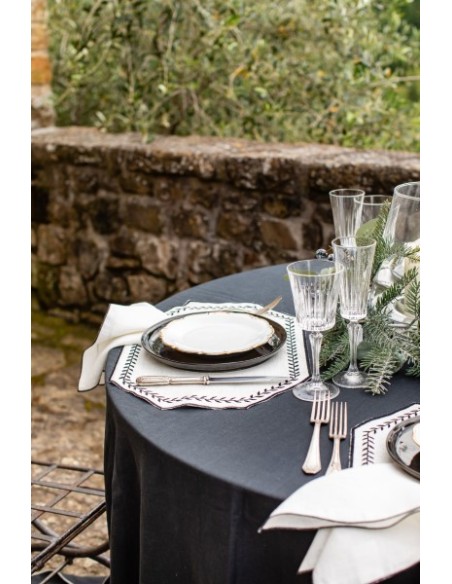 Set de table Lauro en lin enduit