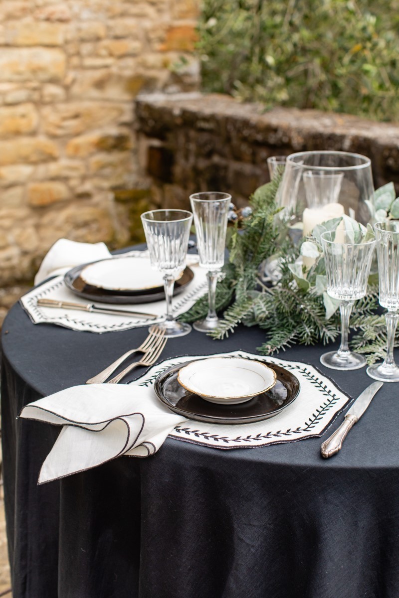 Set de table Lauro en lin enduit