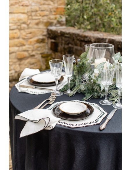 Set de table Lauro en lin enduit