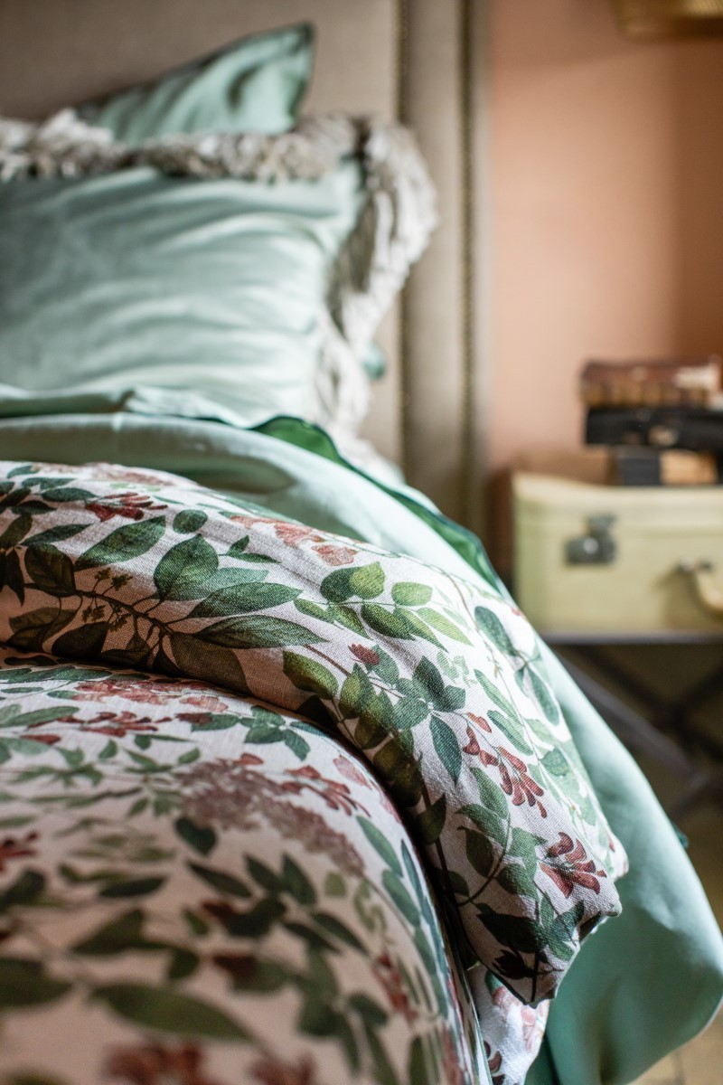 Pure Reversible Bedspread in Linen/Cotton