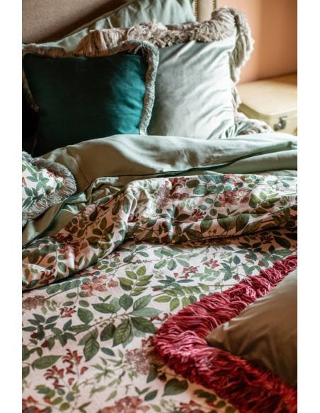 Pure Reversible Bedspread in Linen/Cotton