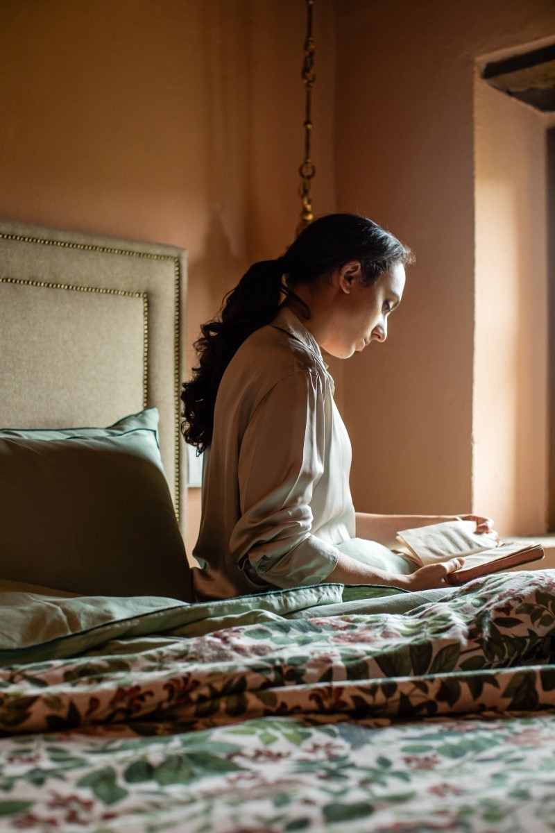 Pure Reversible Bedspread in Linen/Cotton