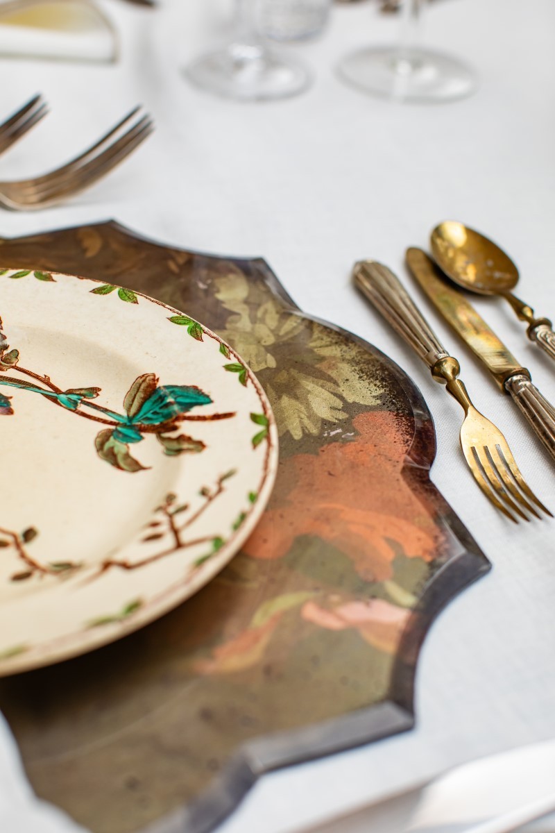 Sous-plaque en verre Milan