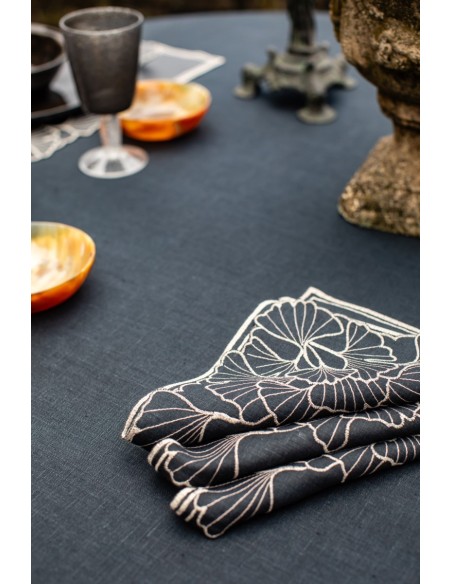 Serviette en lin Ginkgo