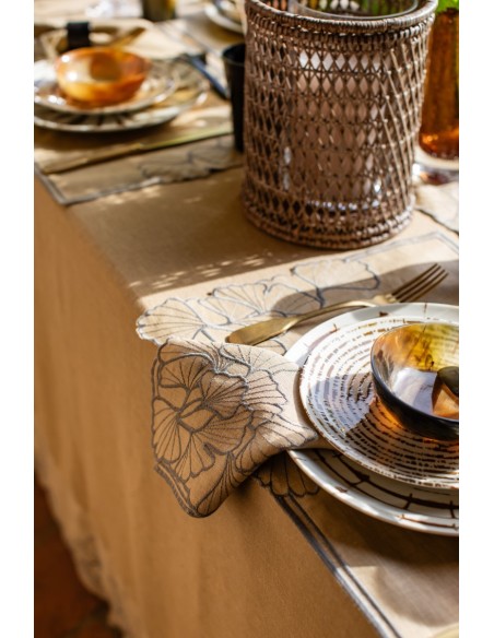 Tovagliolo Ginkgo in Lino