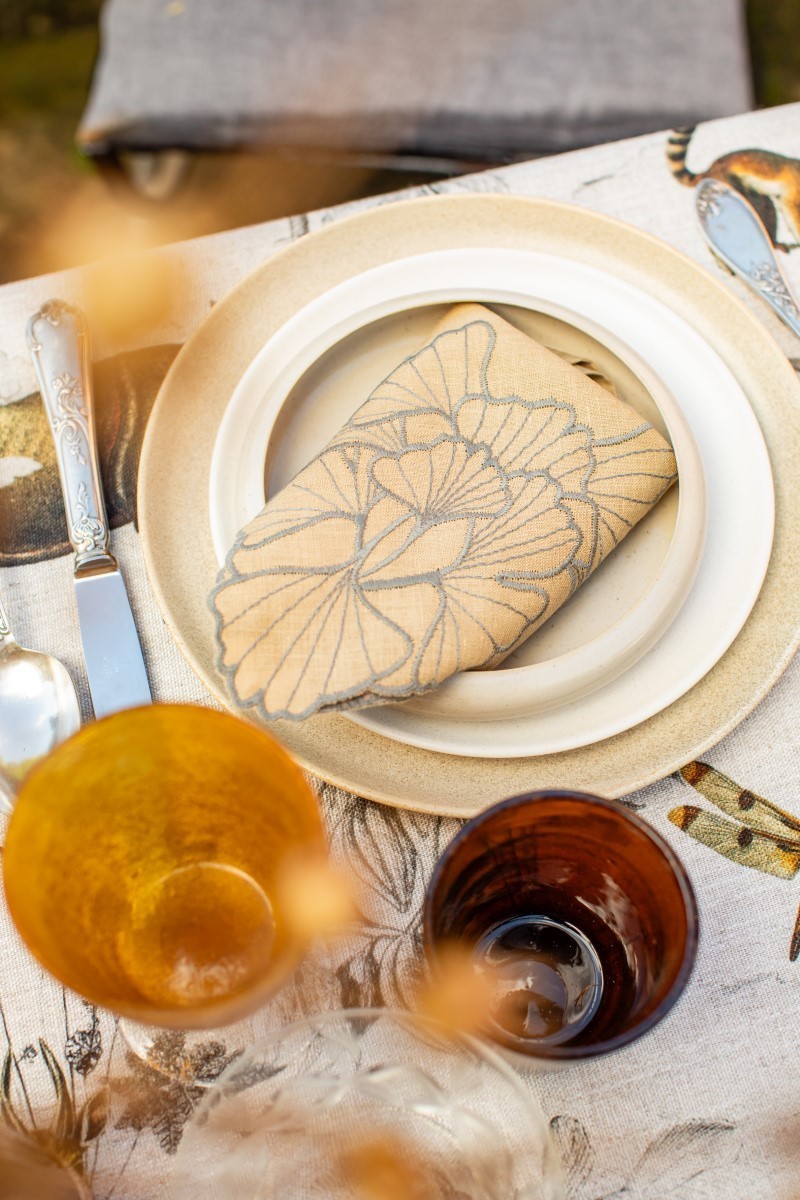 Tovagliolo Ginkgo in Lino