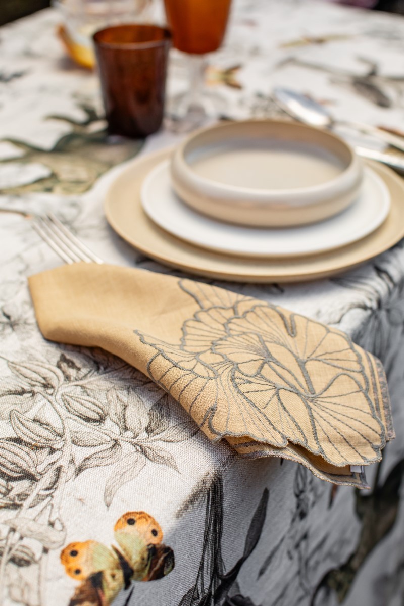 Ginkgo Linen Napkin