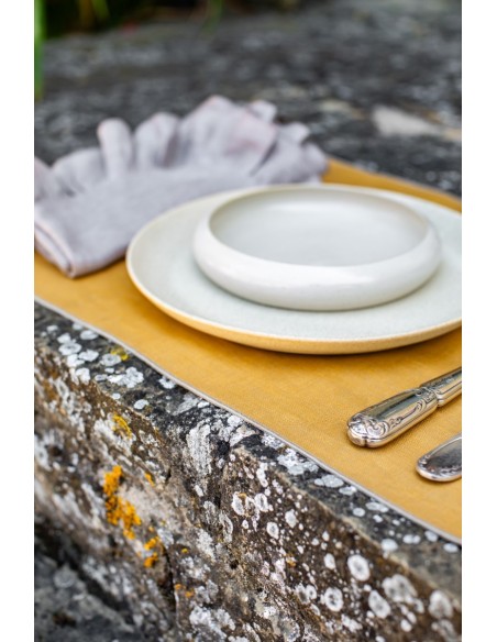 Linen Placemat Stain Resistant Filo