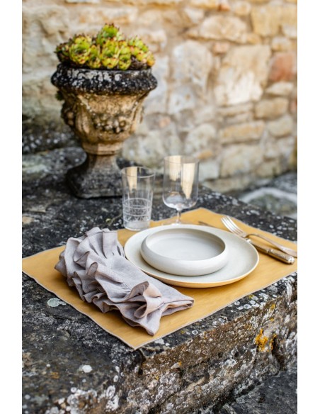 Linen Placemat Stain Resistant Filo