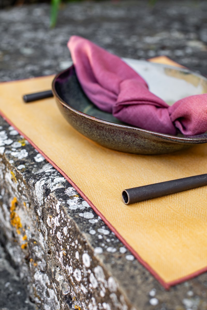 Linen Placemat Stain Resistant Filo