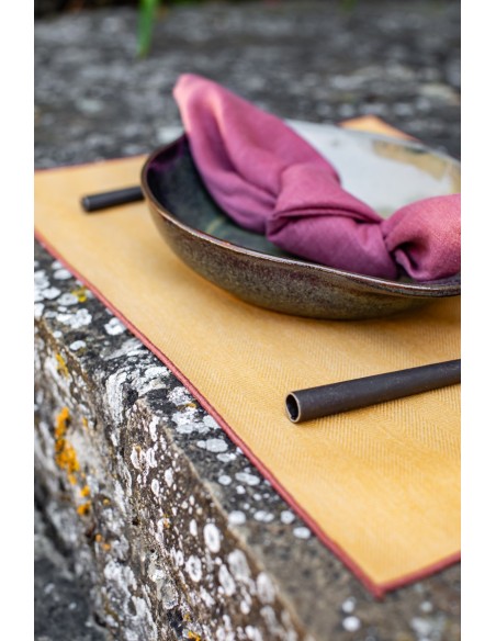 Linen Placemat Stain Resistant Filo