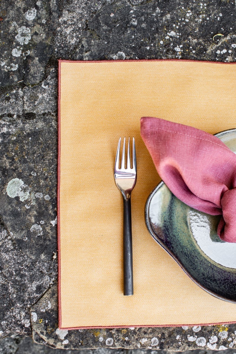 Linen Placemat Stain Resistant Filo