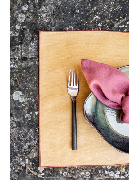 Linen Placemat Stain Resistant Filo