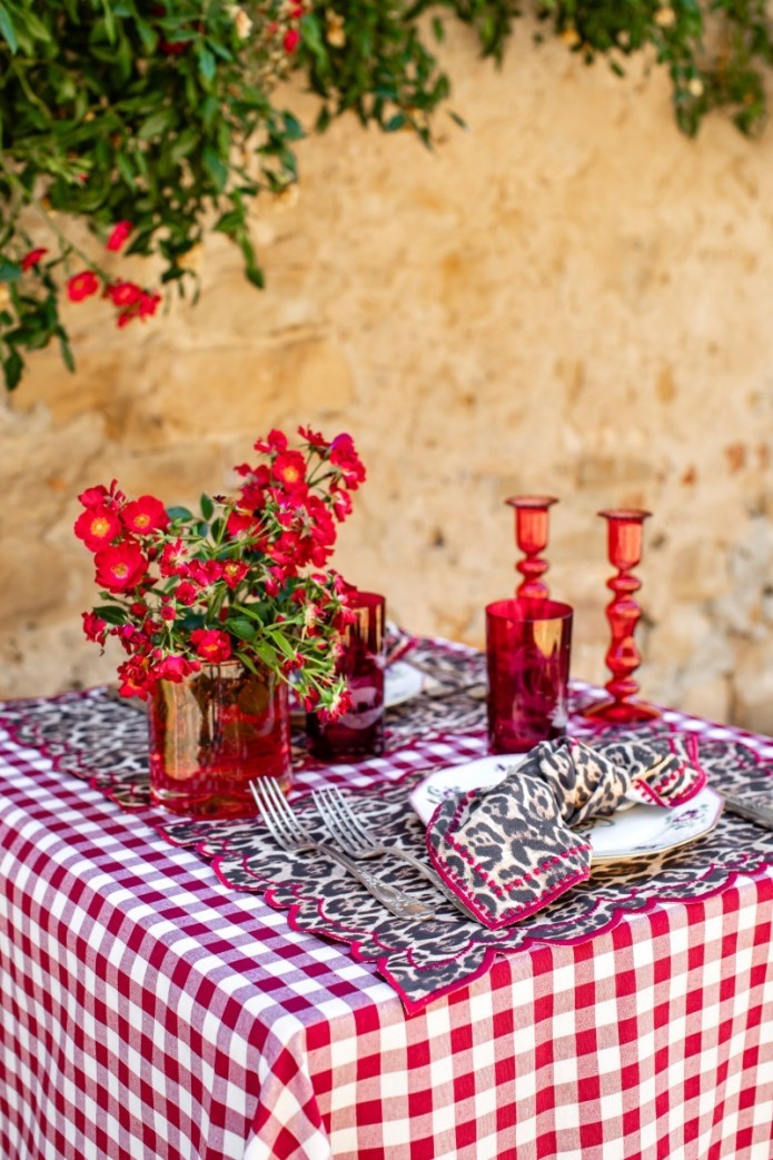 Serviette de table en lin viscose Letizia 2