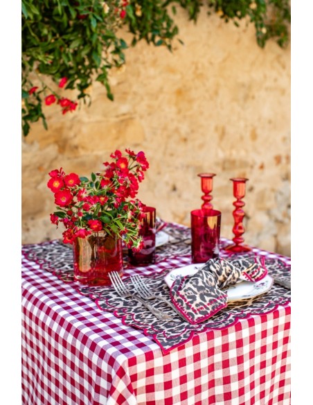 Serviette de table en lin viscose Letizia