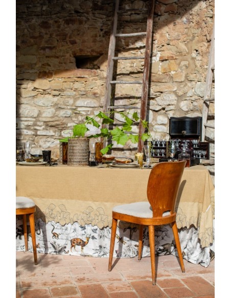 Tovaglia Ginkgo Lino Antimacchia