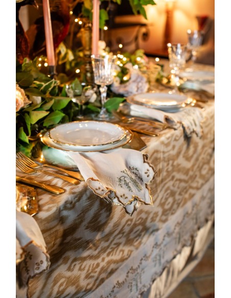 Eden Stain-Free Cotton Tablecloth