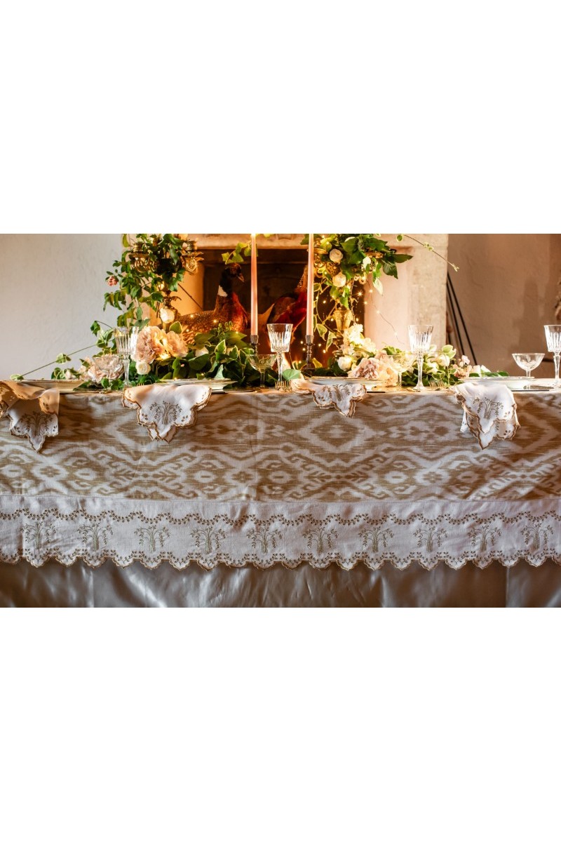 Eden Stain-Free Cotton Tablecloth