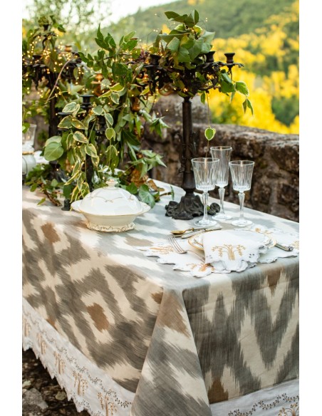 Eden Stain-Free Cotton Tablecloth